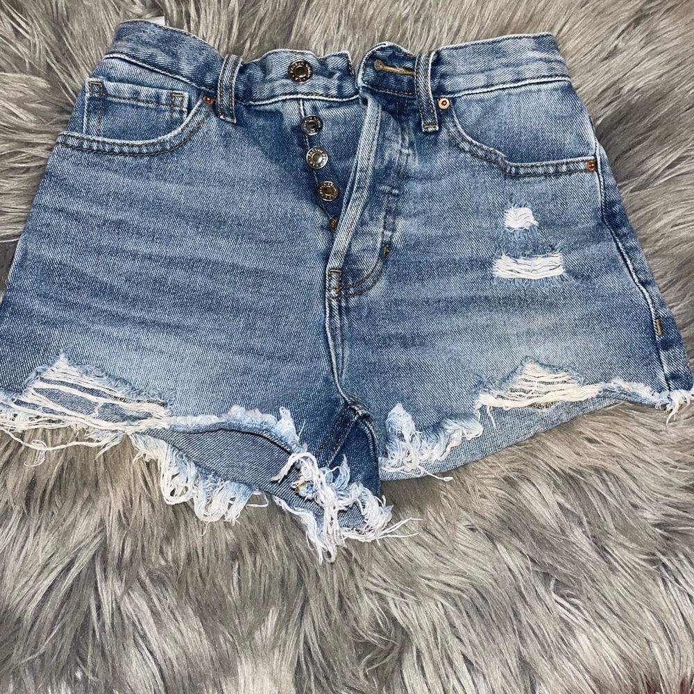 Pacsun High Rise Blue Jean Shorts